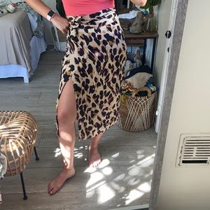 Never Fully Dressed Brown Leopard Jaspre Skirt